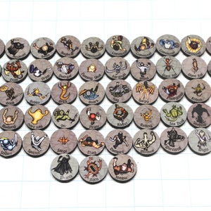 YOU PICK 40 mediums or 20 larges or a combo Tabletop RPG 2-Dimensional Miniatures game tokens D&D DnD map tokens Dungeons and Dragons