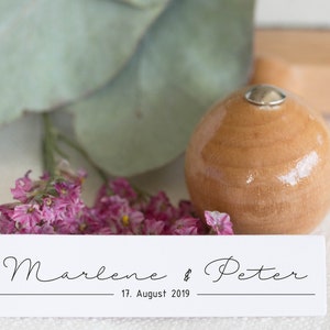 Hochzeitsstempel "Handschrift"_2 // Kalligraphiestil // Brautpaar Namen // Hochzeitsdatum