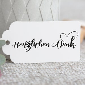 Holzstempel // Danke // Stempel Danksagung // Hochzeitsstempel // Herzlichen Dank // DIY Papeterie