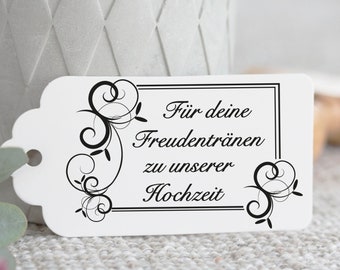 Stamp Tears of Tears Handkerchiefs / Wedding / Banderole / Weddingpapeterie / Wooden Stamps / Vintage _ Schnörkel_101