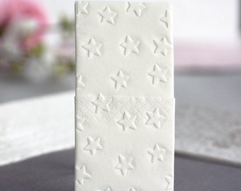 25 Embossed handkerchiefs for Tears of joy//embossing: Sterne_1