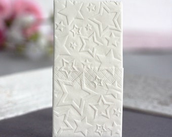 25 Embossed handkerchiefs for Tears of joy//embossing: Sterne_2