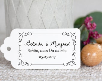 Stempel Hochzeit Gastgeschenk Schön, dass Du da bist_1