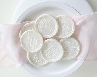 10 Wax Seal "Mr. & Mrs." / for wedding invitations / wedding : Seal : Bridesands / Petschaft / DIY : save the date