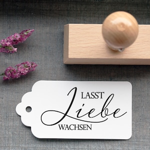 Stempel Blumensamen "Lasst Liebe wachsen"_1 // Hochzeit // Gastgeschenk