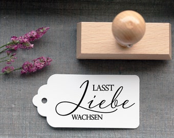 Stempel Blumensamen "Lasst Liebe wachsen"_1 // Hochzeit // Gastgeschenk