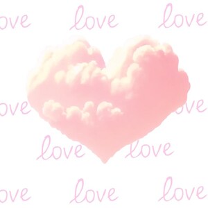 Heart Shaped Cloud *digital download*