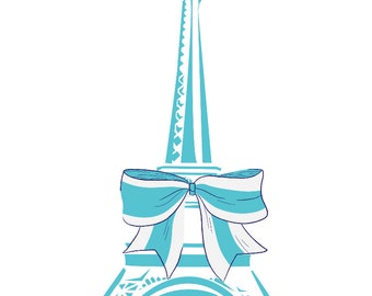 Blue Eiffel Tower *Digital Download*