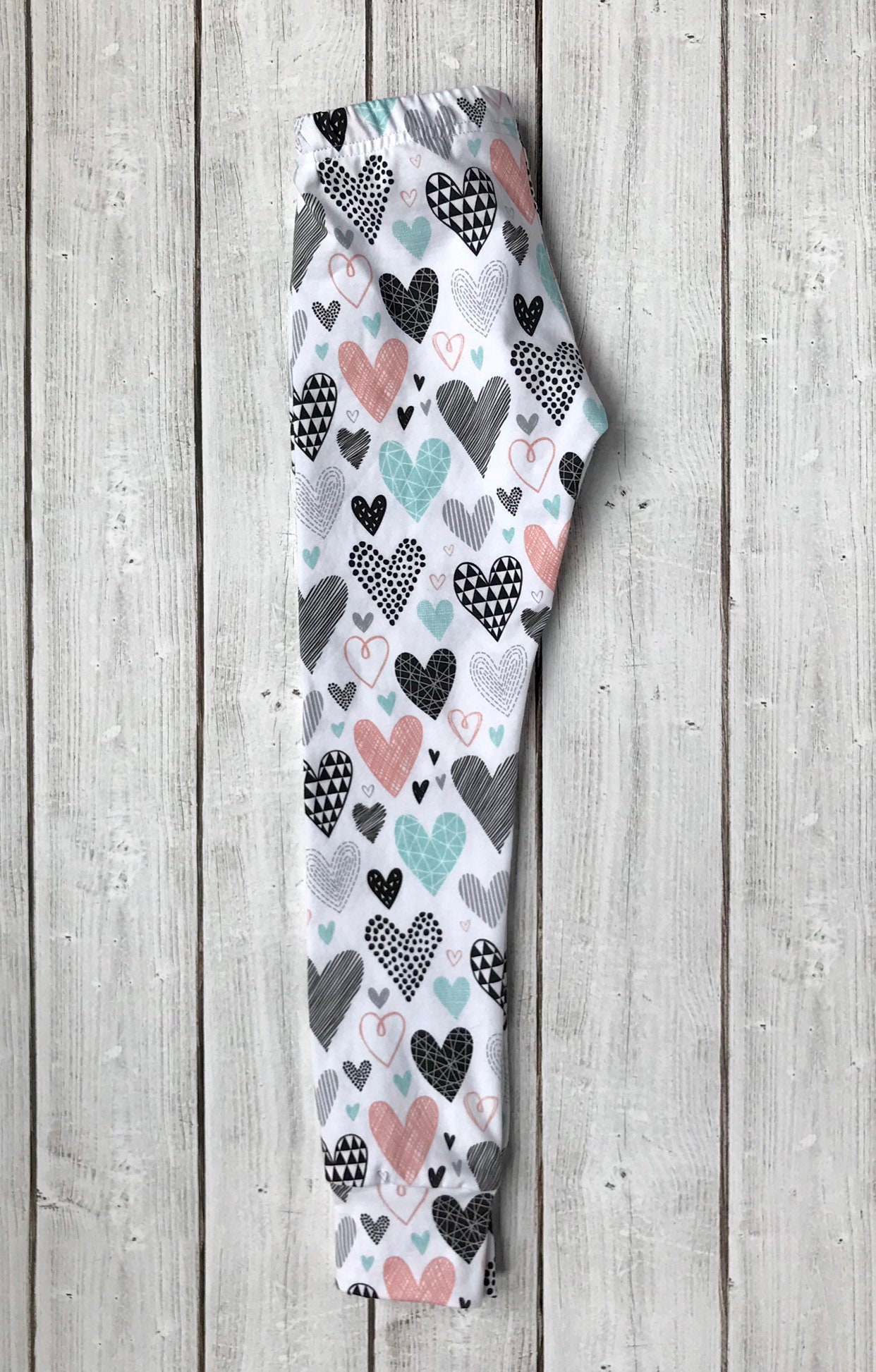 Valentines day baby pants heart toddler leggings valentine Etsy