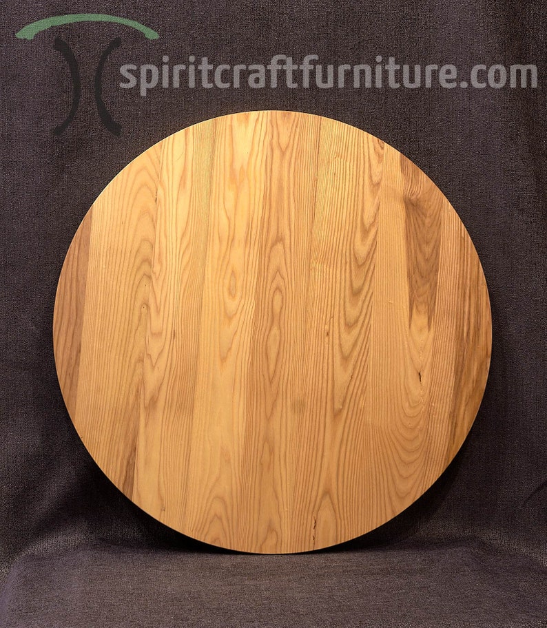 Round Solid Ash Table Top no legs. Etsy