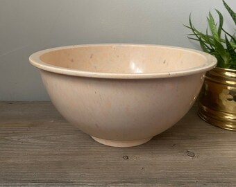 Texas Ware Confetti Bowl, 125, Vintage Kitchenware, Midcentury Melamine, Peach with Speckles - Beautiful Condition - Collectible Kitchenware