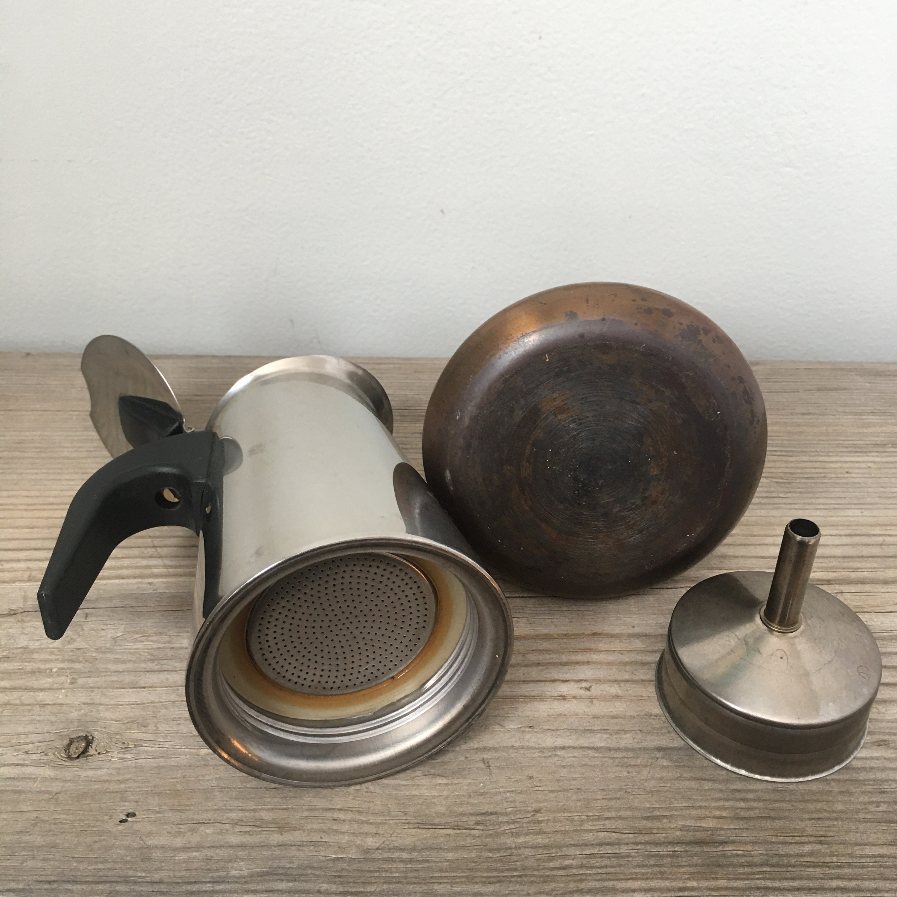 Espresso Mocha Pot 14 Oz. Gnali & Zani Stainless Steel Etsy