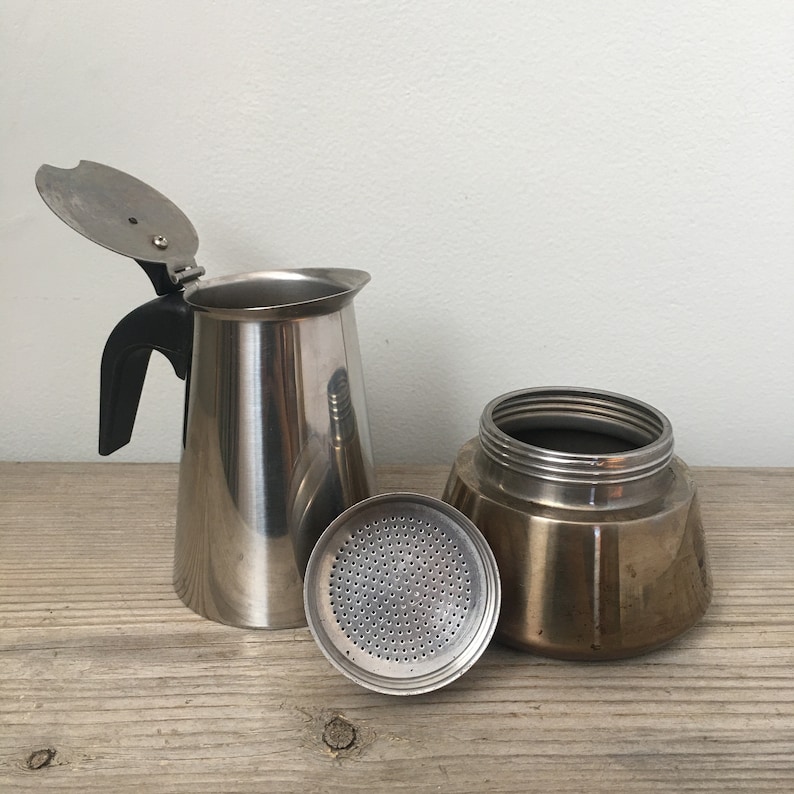 Espresso Maker 14 Oz. Gnali & Zani Stainless Steel Stovetop Etsy Canada
