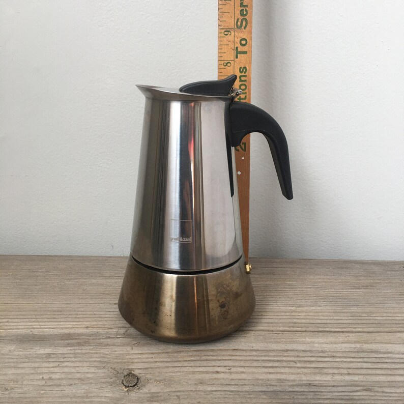 Gnali & Zani Stainless Steel Stovetop Espresso Maker Vintage Etsy