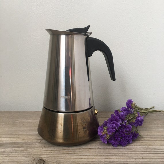 Espresso Maker 14 Oz. Gnali & Zani Stainless Steel Stovetop Etsy Canada