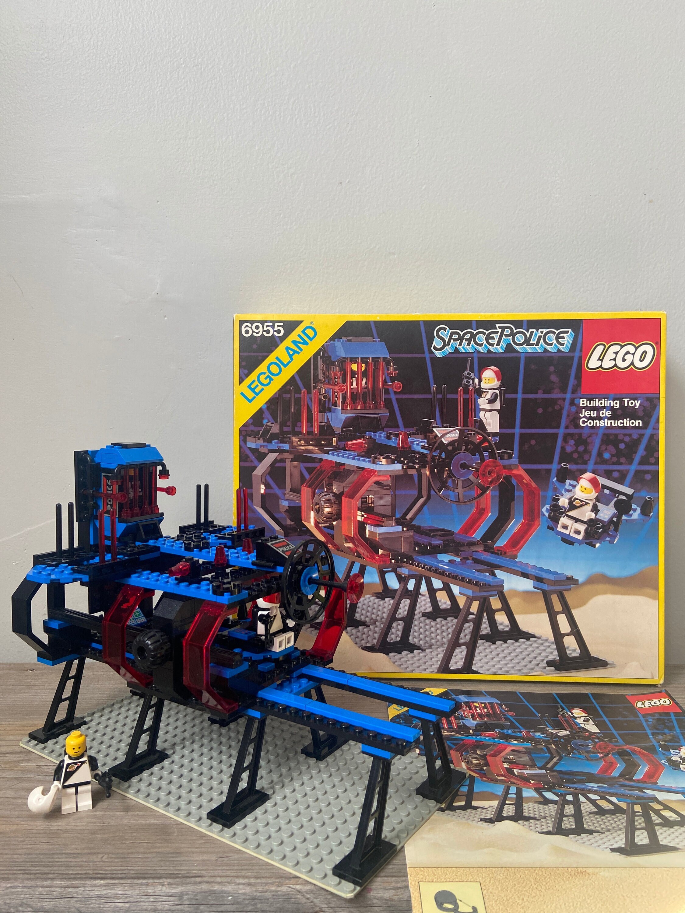 LEGO 6955 Space Police Space Lockup Isolation Base Vintage Lego Building Bricks Instructions Box Original 100 Complete Set From 1989 Etsy
