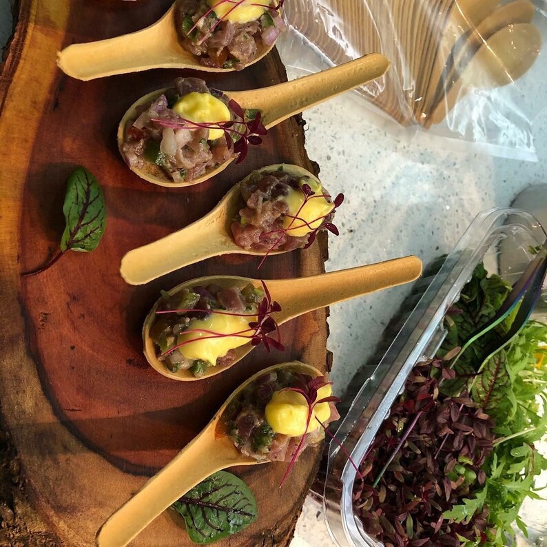 VEGAN Edible Spoons 50 Units Etsy