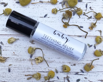 Teething Relief Essential Oil Blend / Child Essential Oil / Roll On / Holistic Teething Remedy / New Mom Gift / Doterra Young Living