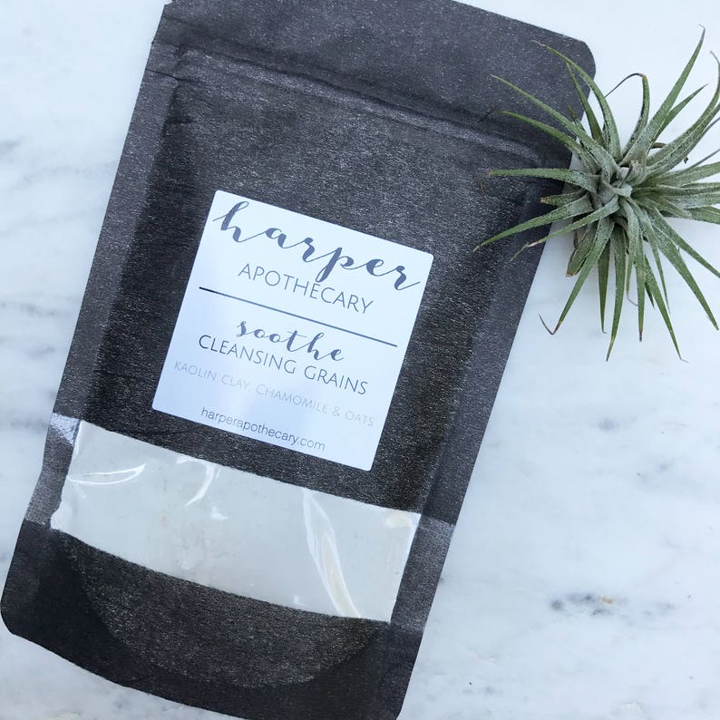 Soothe Cleansing Grains // Sensitive Skin Cleanser // Organic Etsy