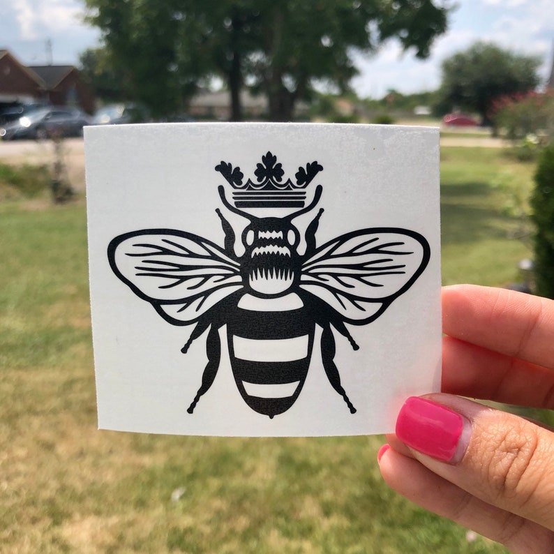 Queen Bee Decal Queen B Decal Queen Bee Vinyl Sticker Etsy