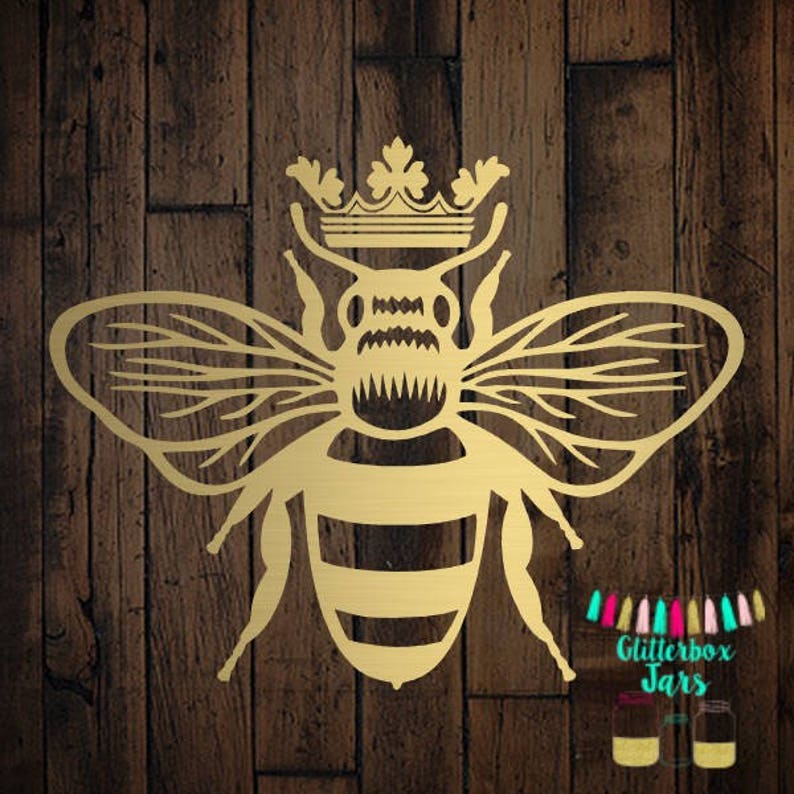 Queen Bee Decal Queen B Decal Queen Bee Vinyl Sticker Etsy