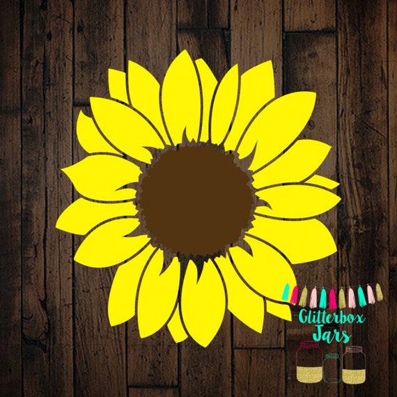 Download Sunflower decal Sunflower state Monogram sticker Sun | Etsy