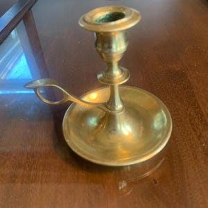 Vintage Brass Chamber style Candleholder