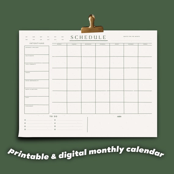 Electronic Monthly Calendar Electronic Monthly Calendar
