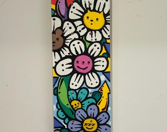 Wie das alles passt - Acrylbild Skateboard