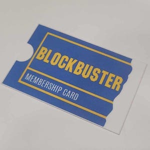 Downloadbare bewerkbare blockbuster-lidmaatschapskaart
