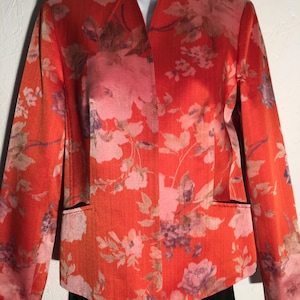J-Louben Modern Monet Floral Print Jacket