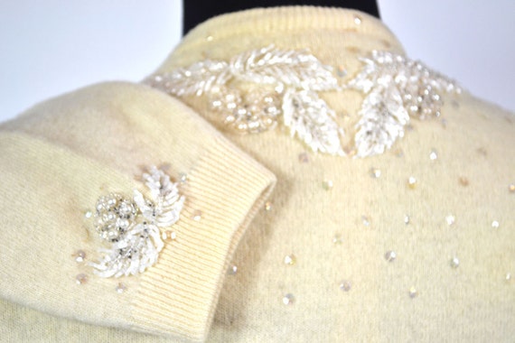 SW-Vintage 1950’s Beaded Button down Cardigan by - image 3