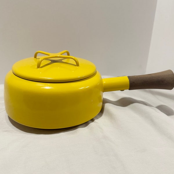 Yellow Enamel Pan Etsy