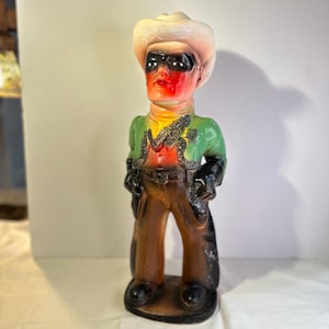 Vintage 1940s Chalkware Cowboy - Etsy