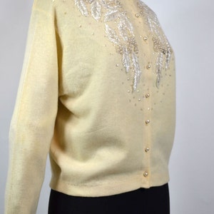 SW-Vintage 1950s Beaded Button down Cardigan by image 1