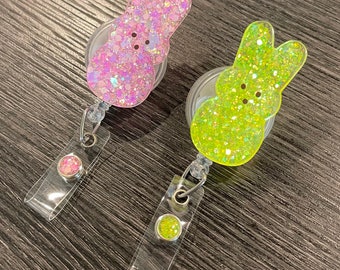 Peep Bunny Retractable Badge Reel