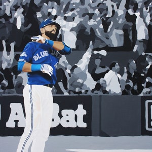 Jose Bautista Bat Flip // Print, Giclée Print, Limited Edition, Toronto Blue Jays image 2