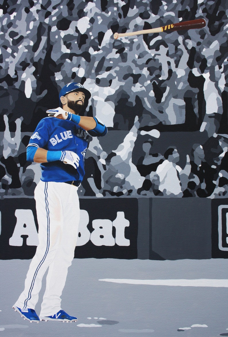 Jose Bautista Bat Flip // Print, Giclée Print, Limited Edition, Toronto Blue Jays image 2