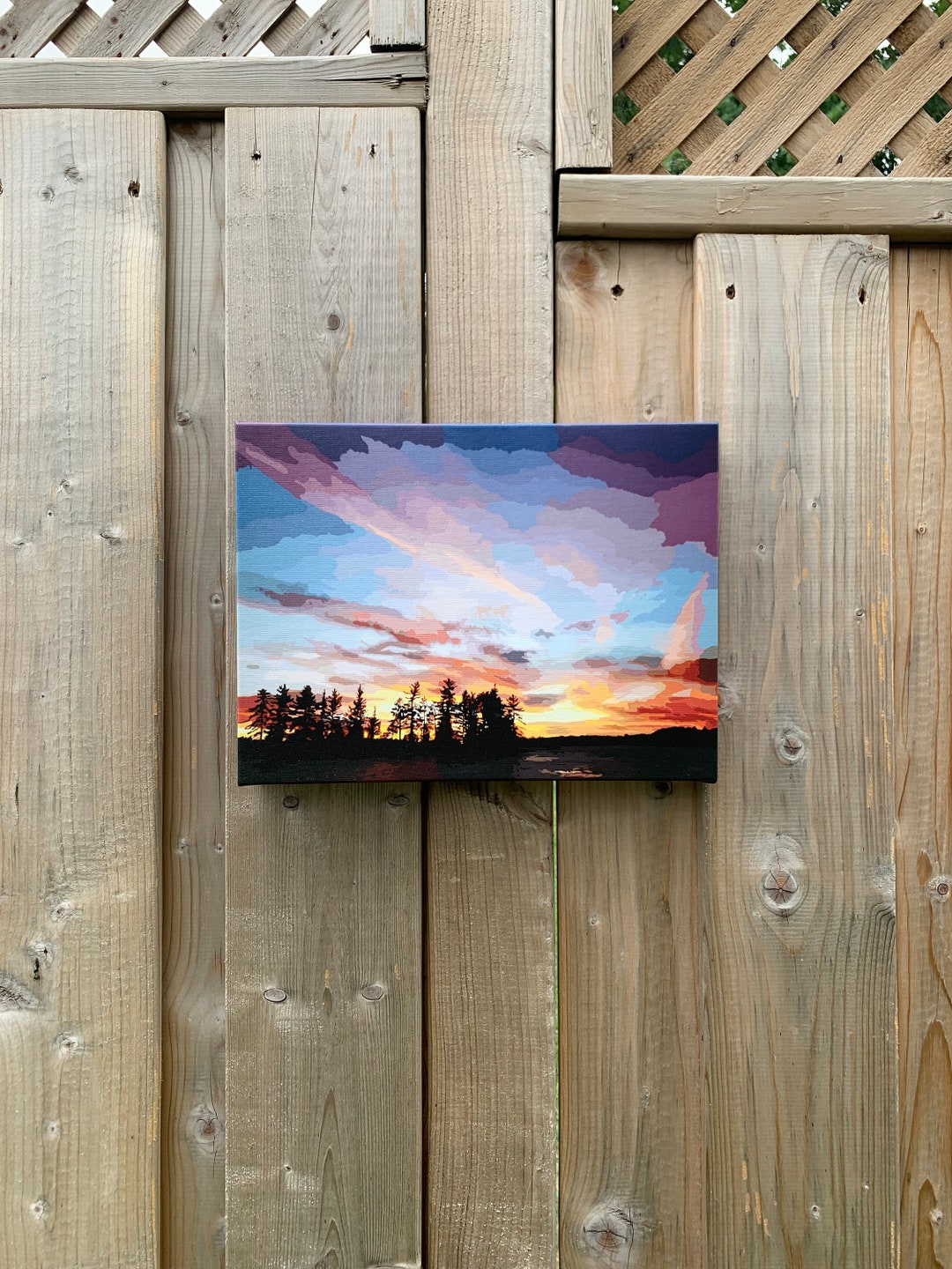 Sunset // Print, Canvas Print, Muskoka, Sunset Etsy