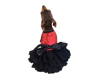 Red Vixen Tutu | Dress for Dogs | Trendy Dress for Dogs | Party Dress for Dogs | Red Dress for Dogs | Designer dress for Dogs