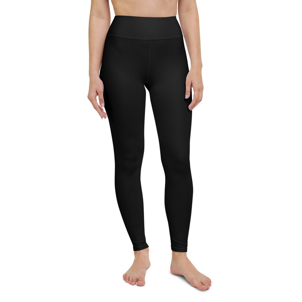 plain black workout leggings