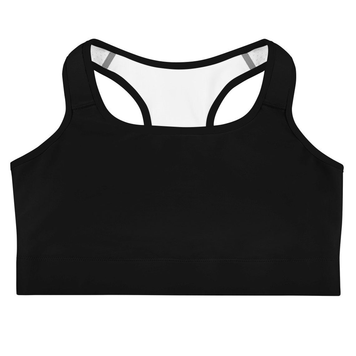 Winter Solstice Sports Bra/plain black sports bra for yoga and | Etsy