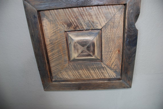 Reclaimed Wooden Wall Art Raised Medallion Pallet Wood Etsy