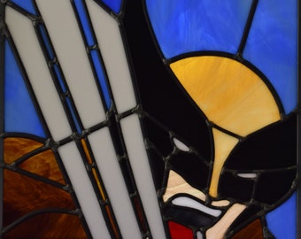 The Wolverine Stained Glass Panel