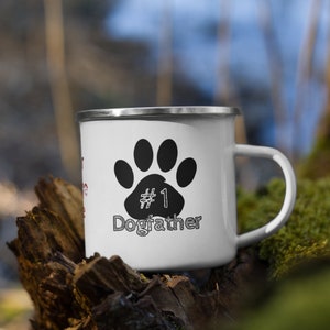 Personalized #1 Dog Father Coffee Mug, Customizable Gift for Dog Dads, Unique Pet Lover Present, Father&#39;s Day Gift Idea!