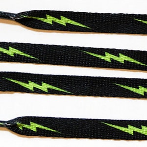 Lightning Bolt Shoelaces, Bolt Laces, Cool Shoelaces