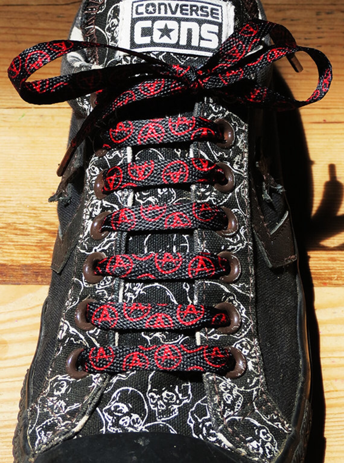 Anarchy Shoelaces Punk Shoelaces Cool Shoelaces Etsy