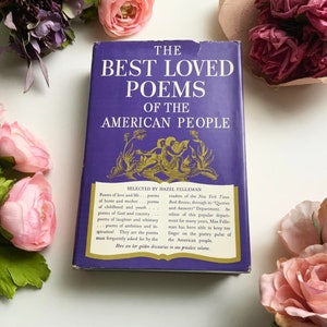 Livre de poésie vintage « The Best Loved Poems of the American People » sélectionné par Hazel Felleman