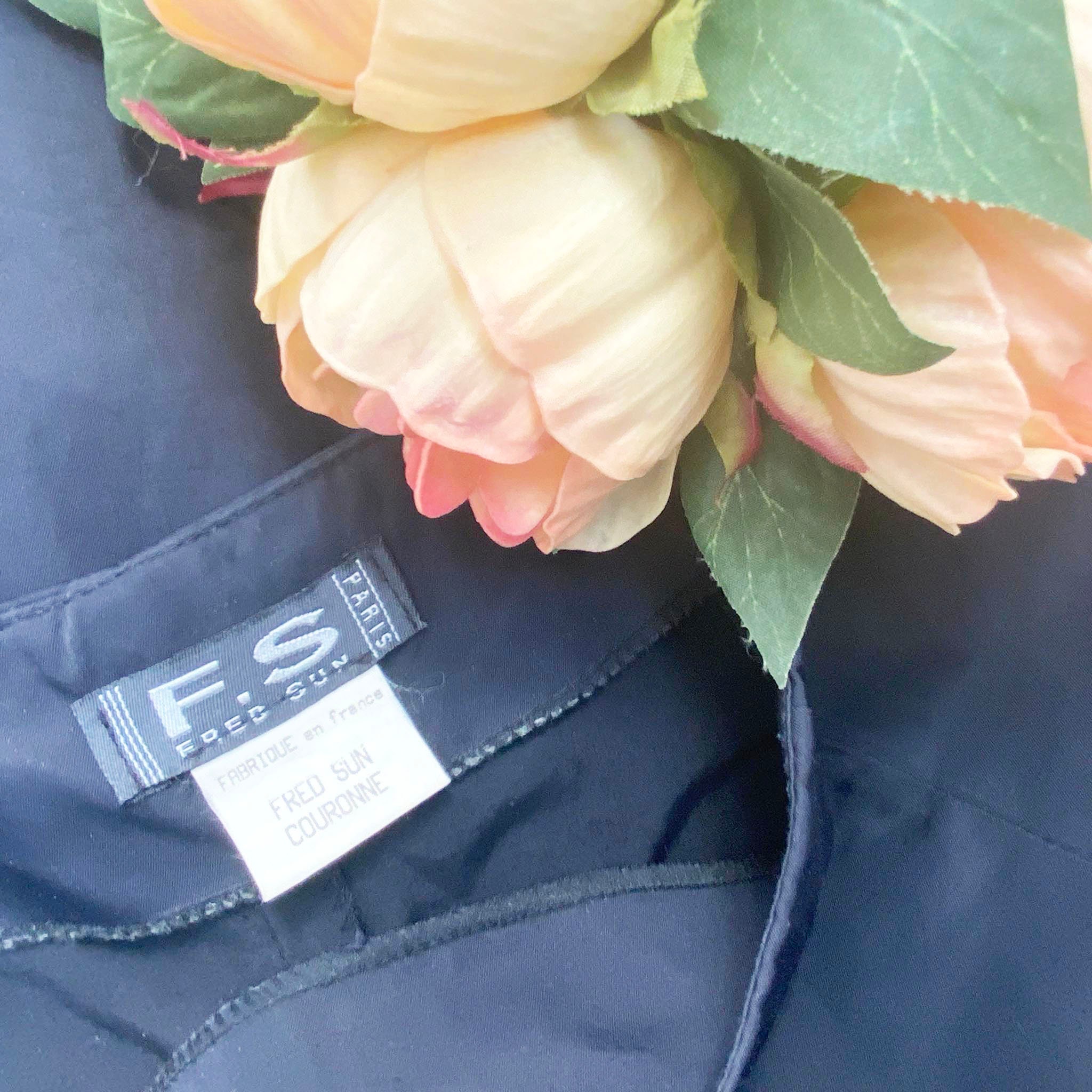 Jupe Longue Noire évasée Fred Sun - Taille 36, En Satin, Fermeture éclair, Très Bon état