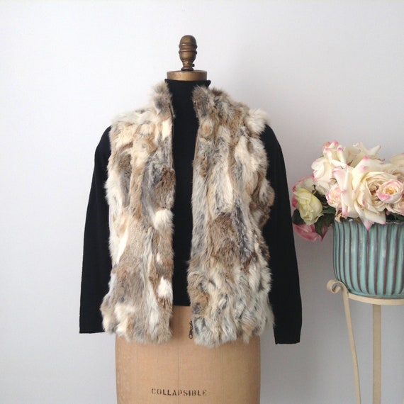 Real Rabbit Fur Vest Solid Floral Pattern to Choose Ladies' Sleeveless Waistcoat 